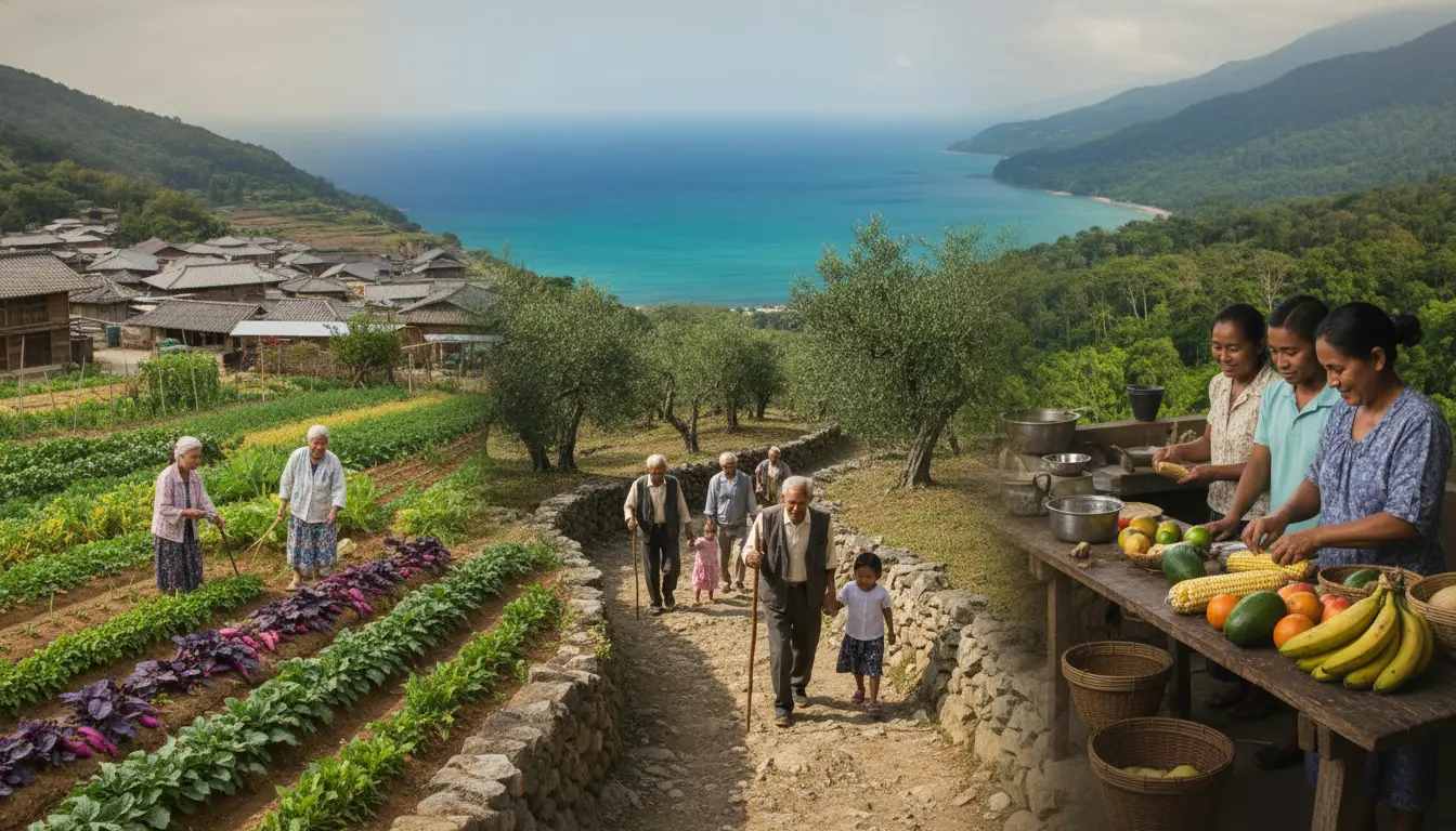 Wat zijn de overeenkomsten tussen de blauwe zones in de wereld?